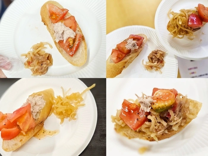 フランスの伝統的料理のブルスケッタの写真
