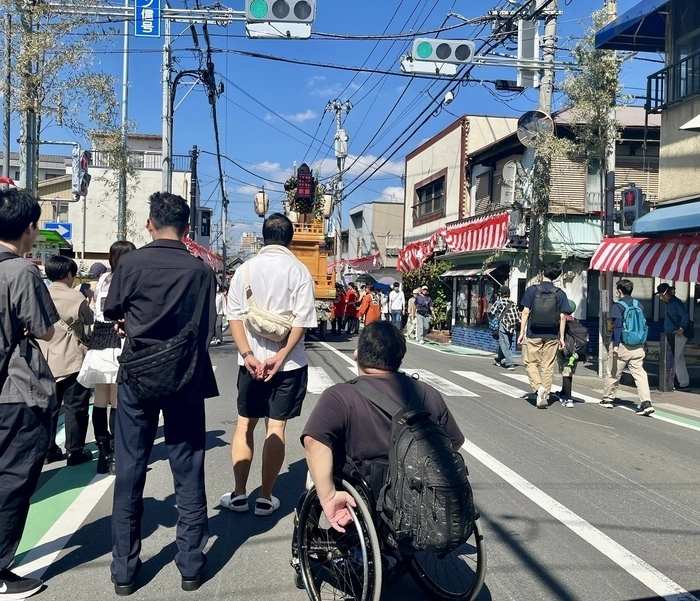 越谷の秋祭りの雰囲気の写真